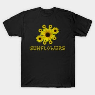 sunflowers sunflower bloom flower giftidea T-Shirt